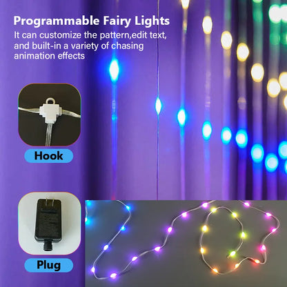 IlluminateCraft Smart RGB Curtain Lights